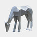 Deer III Geometric Steel Outdoor Sculpture - Clean background