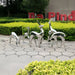 Deer Organic Steel Outdoor Sculpture All Version outdoor setting