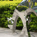 Deer Organic Steel Outdoor Sculpture - close up view