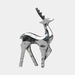 Deer Organic Steel Outdoor Sculpture - Clean background view