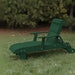 Deluxe Lounge Chair on grass with green bushes in the background - poly luxe - turf green