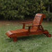 Deluxe Lounge Chair on grass with trees in the background - knotted cedar - mahogany glossy