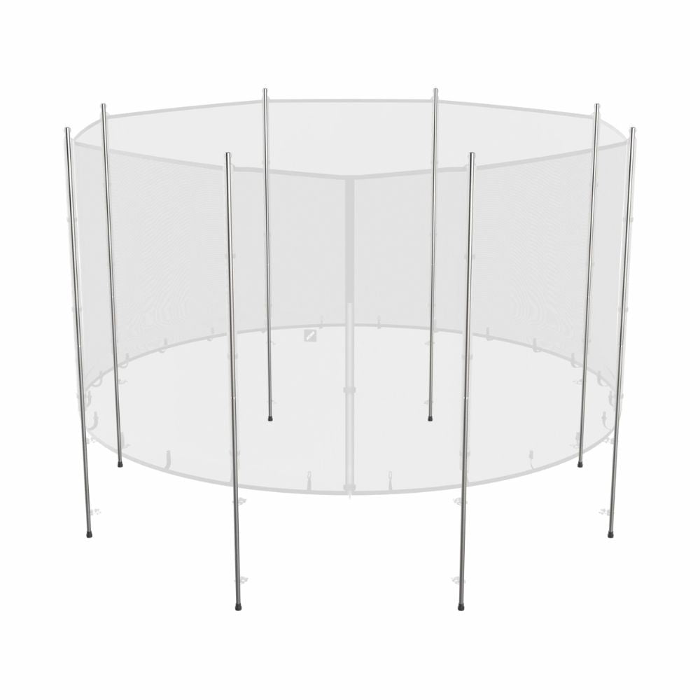 Picture that highlights the Enclosure poles on ACON Standard enclosure, Grey
