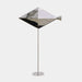 Fish Geometric Steel Outdoor Sculpture - clean front view