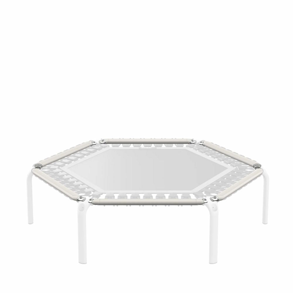 ACON FIT Hexagon trampoline with white frame tube