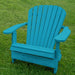  Grand Adirondack Chair (Oversized) on a grassy background - poly luxe - aruba blue