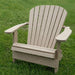  Grand Adirondack Chair (Oversized) on a grassy background - poly luxe - woodgrain driftwood grey