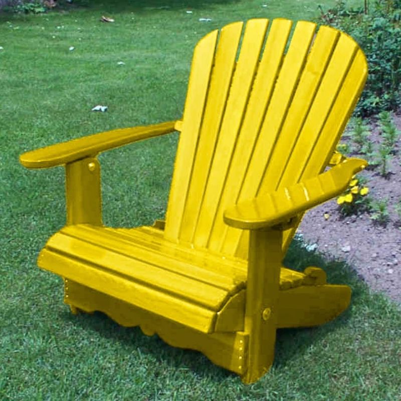 Lemon Yellow 100% Recycled Plastic Grand Adirondack Chair