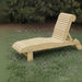 Lounge Chair on grass with trees in the background - poly luxe - woodgrain birchwood