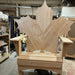 Maple Leaf Giant Chair in a workshop setting - unstained