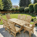Modern Dining Set for 8 with 6' Table on a patio