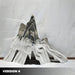 Mountain Range Silver Abstract Steel Sculptures - Version 4 indoor set up