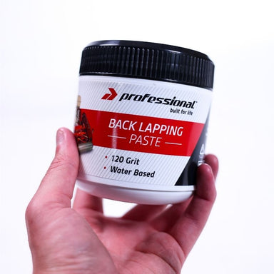 Rolux Backlapping Paste - clean front view on hand