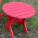 Red Poly-Luxe 100% Recycled Plastic 24" Adirondack Side Table www.thebestadirondackchair.com 
