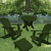 Turf green Royal Patio Set set on grass with a tree and water in the background