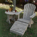 Royal Single Patio Seton a grassy area - poly luxe - woodgrain driftwood grey