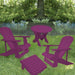 purple adirondack chair patio set