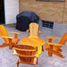 adirondack chairs and coffee table