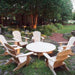 Adirondack chair set with coffee table
