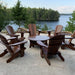 Adirondack chair set with coffee table