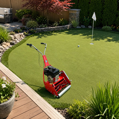 Rolux S-Series reel mower on residential putting green - Canada