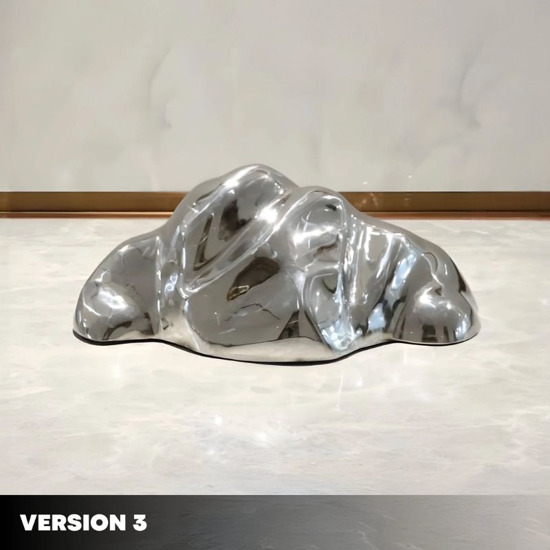 Summit Abstract Steel Mountain Sculpture version 3