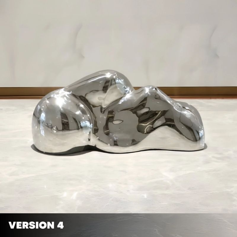 Summit Abstract Steel Mountain Sculpture version 4