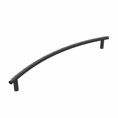 Top rail with leg sockets for ACON Air Trampoline on a white background