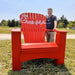 Man behind Traditional Giant red color outdoor 