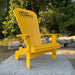 Yellow Traditional Giant with 'Cosmo Camping Thousand Islands' branding in a natural setting.