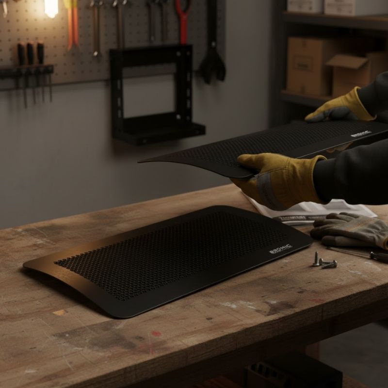Tungsten Smart-heat Front Cover - Worker Holding One Of The Cover
